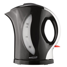 Brentwood 1.7 Liter Cordless Plastic Tea Kettle in Black with Silver Handle - £60.56 GBP