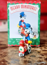 1998 Hallmark Merry Miniatures Mickey's Locomotive Mickey Express Figure w Box - £7.39 GBP