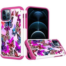 Design Tough Hybrid Case For I Phone 11 Pro Max Colorful Butterflies - £6.12 GBP