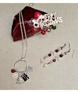 Merry Christmas in July Fashion Jewelry Lot Earrings Charm Necklace Bell... - £11.34 GBP
