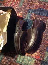 Cole Haan Men&#39;s Tucker Venetian Dark Brown Leather Loafers -11.5M - NIB - £117.33 GBP