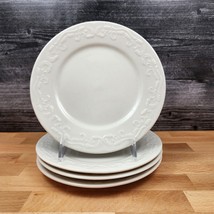 Pfaltzgraff Charlotte 4 Piece Salad Plate 7” 19cm White Tableware Dinner... - $24.22