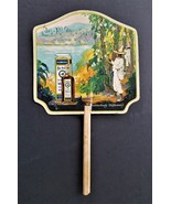 antique HAND FAN baltimore md McCORMICK RECIPE cooking spices BEE BRAND  - £52.68 GBP