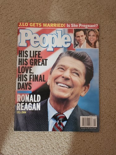 Ronald Regan Remembering-2004-People-Life and Final Days/J.Lo Married - $9.45
