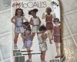 GIRLS CHILDS UNCUT MCCALLS 3014 Sewing Pattern SHORTS TOP CULOTTES SHIRT... - £14.60 GBP