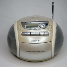 Sony CFD-E90 CD Radio Cassette Player Portable Boombox - £83.93 GBP