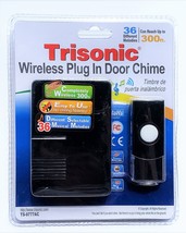 Wireless AC Plug In Doorbell Chime Ringer Plug-In Base Battery Remote Door Bell - £14.83 GBP