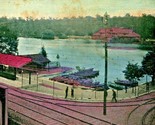 Entrance Trolley Tracks Station Lakemont Park Altoona PA 1908 DB Postcard - $4.09