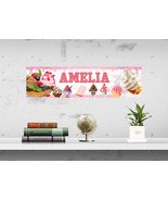 Ice Cream - Personalized Name Poster, Customized Wall Art Banner, Frame Option - £14.38 GBP - £36.77 GBP