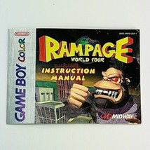 Rampage World Tour Nintendo Gameboy Color Instruction Manual Only - £7.56 GBP