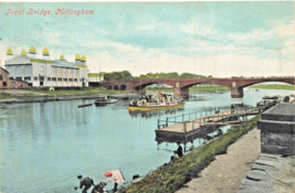 Nottingham England~Trent BRIDGE~SHIP-BOAT-DOCK~1905 Postcard - £7.87 GBP