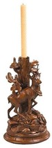 Candlestick Candleholder MOUNTAIN Lodge Deer with Tree Left-Facing Left - £266.31 GBP