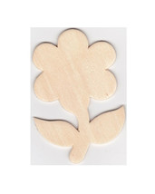 Crafters Square 10-Piece Die-Cut Wood Shape Large Flower - £10.38 GBP