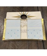 Vtg Dan River Pillow Cases Blue Carillon Sealed NOS Embroidered Combed P... - €34,22 EUR