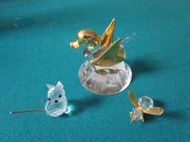 Compatible with Swarovski LOT of 3 Pieces Compatible with CAT, BEE and SWAN - £62.08 GBP
