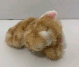 Russ Berrie Plush sleeping small mini orange tabby cat kitten stuffed an... - £10.04 GBP
