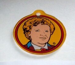 Doctor Who Pinball Machine Original Plastic Keychain Colin Baker Bally 1992 - $11.33