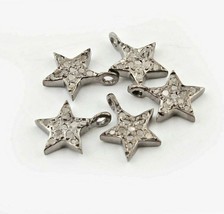 Pflastern Diamant 1pc Star Charm Anhänger 925 Sterlingsilber, Befund - $646.22 MXN