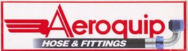 2 AEROQUIP HOSE &amp; FITTINGS STICKER DRAG RACING DECAL HOT ROD Performance - $14.99