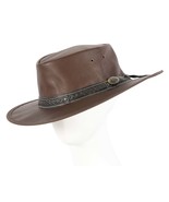Real Australian Kangaroo Leather hat Made in Australia Crushable Water R... - $89.95