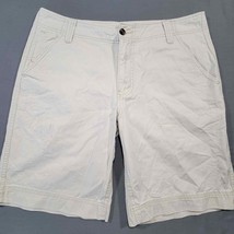 Mossimo Men Shorts Size 36 Tan Light Khaki Flat Front Classic Cotton Poc... - £6.62 GBP