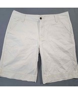 Mossimo Men Shorts Size 36 Tan Light Khaki Flat Front Classic Cotton Poc... - £6.62 GBP