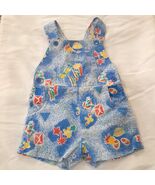 Vintage One to Grow romper sz 12 months baby overalls summer sun beach p... - $14.00