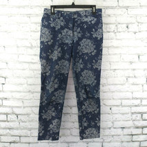 Gap Womens Jeans Size 2R Blue Floral Medium Wash Slim Cropped Stretch Denim - £15.65 GBP