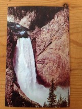 1955 Vintage Yellowstone Lower Waterfall Haynes Curteich Color Unposted ... - £14.89 GBP