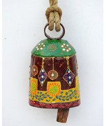 Vintage Swiss Cow Bell Metal Decorative Emboss Hand Painted Farm Animal ... - £54.02 GBP