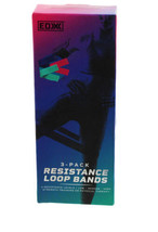 EDX Resistance Loop Bands 3 Pack High, Medium, Low Strength Set of 3 - £7.82 GBP