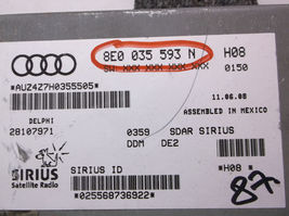 07-08-09 VOLSKWAGEN/VW JETTA/PASSAT/EOS/A3/RS4/GOLF/RABBIT SIRIUS RADIO RECEIVER image 5