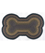 Earth Rugs DB-99 Brown Black Charcoal Large Dog Bone 18&quot; x 28&quot; - £35.02 GBP