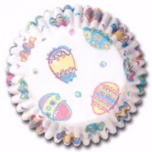 Decorated Eggs Baking Cups 50 Ct From Wilton 354 New - $15.99