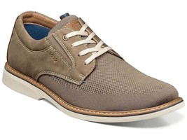 Men&#39;s Nunn Bush Otto Knit Plain Toe Oxford Walking Shoes Taupe Multi 84964-261 - £53.46 GBP