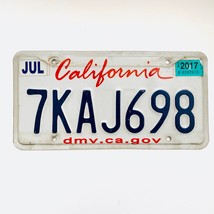 2017 United States California Lipstick Passenger License Plate 7KAJ698 - £13.21 GBP