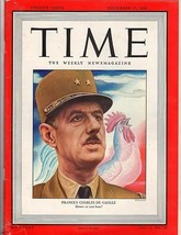 Time Magazine 1947 Nov 17 France&#39;s Charles De Gaulle - £21.22 GBP