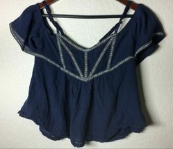 Timing Womens L Spaghetti Strap Blue Blouse With Designs,Free Shipping - £8.57 GBP