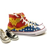 Wonder Woman Pattern Fan Art Custom Converse All Star, Custom Sneakers, ... - £78.21 GBP+