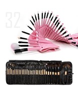 Color: Pink - Sculptor 32 Piece High Quality Wooden Makeup Brush Set - €48,87 EUR