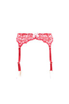 L&#39;AGENT BY AGENT PROVOCATEUR Womens Suspenders Floral Lace Red Size M - £31.00 GBP