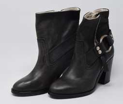 Diesel Womens Ankle Boots D-flamingo Abz Harness Bovine Leather Block He... - $247.50