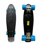 Skateboard Gifts for Kids Outdoor Sports 22&quot; Plastic Durable Black Blue ... - £20.75 GBP