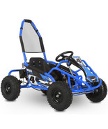 MotoTec Gas Go Kart 98cc Mud Monster Full Suspension Ride in Blue - $23,381.38 MXN