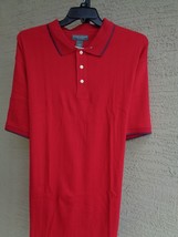 NWT MENS SADDLEBRED 3XL S/S TEXTURED TONAL STRIPED JERSEY KNIT POLO SHIR... - £14.54 GBP