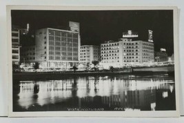 Brazil Vista Noturna Recife RPPC Night View c1960 Postcard L10 - $14.95