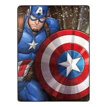 Marvel Comics Captain America Our Captain 46 X 60 Silk Touch Throw Multi-Color - £30.36 GBP