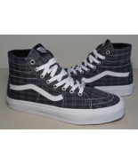 Vans Size 10.5 M Sk8-Hi TAPERED Black Plaid Canvas Sneakers New Men&#39;s Shoes - £109.28 GBP