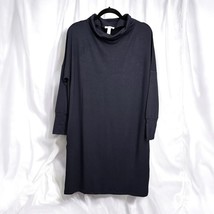 Daily Ritual Sweater Dress Womans Small Dark Blue Long Sleeve Cowl Neck ... - $14.01