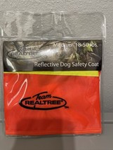Team Realtree Reflective Safety Dog Coat Medium 18-50 lbs Service Dog Hunting - £6.08 GBP